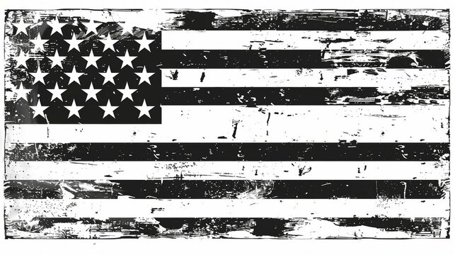 Grunge American Flag Artwork
