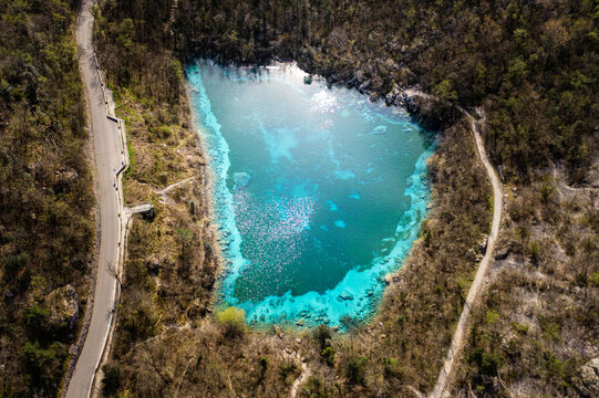 Lake Cornino in Friuli Venezia Giulia region, Udine Province, Italy