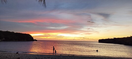 Atardecer en Curazao - Playa Santa Cruz