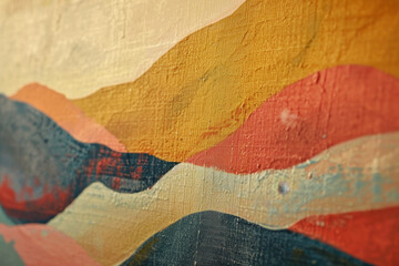 A close-up of an abstract background inspired by the stunning landscapes of Italy.