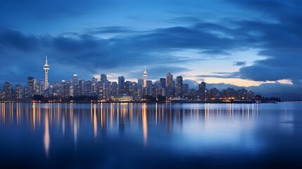Fototapeta na wymiar Panoramic view of the city of Toronto, Ontario, Canada