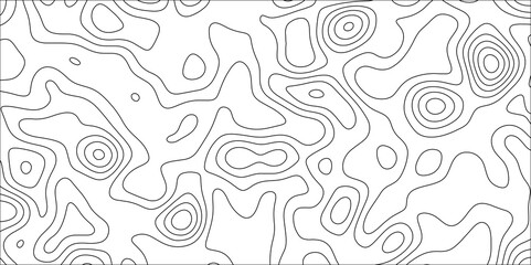Contour map background. Geography scheme and terrain. Topography grid map. Stylized topographic contour map. Geographic line mountain relief. Abstract lines or wavy backdrop background.