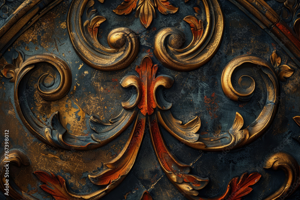 Poster a close-up of an abstract background that captures the essence of italian architecture.