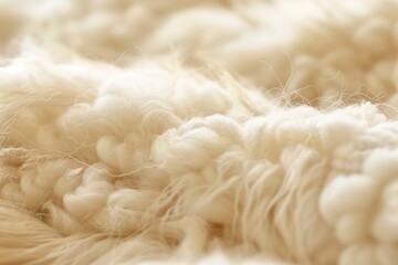 close up of handmade cotton wool blanket 