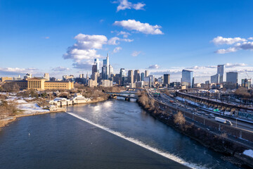 Philadelphia City Skyline Day