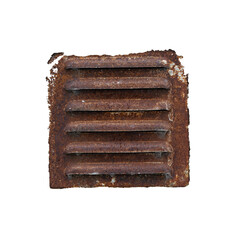 Shaded old vent grille