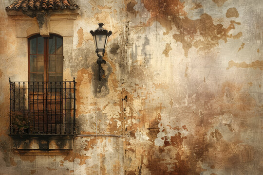 An abstract background that reflects the charm and elegance of Spanish style.