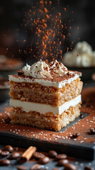  Tiramisu with a Cocoa Powder Shower