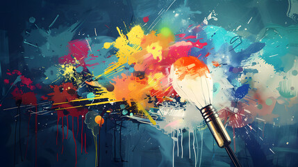 Creativity, brainstorming, idea background