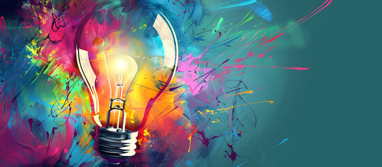 Creativity, brainstorming, idea background