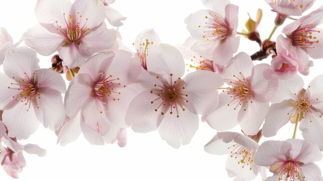  a close up of a bunch of flowers on a white background with a white back ground and a white back ground.