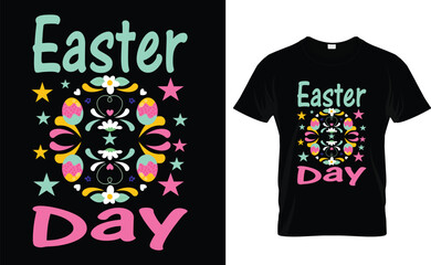 easter Day: typography  t-shirt design 