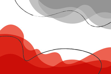 Red and Gray Background With White Element