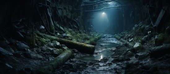 Traversing through the dark forest at midnight, a light at the end of the tunnel offers hope in the...
