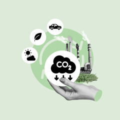 net reduction, zero emissions, greenhouse gases, carbon credit, reduce carbon dioxide, renewable...