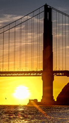 Sun Under Golden Gate