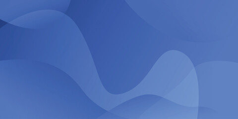 Minimal dark blue abstract background vector with dynamic curves with space for design