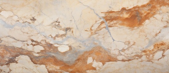 A closeup of a textured surface resembling brown and white marble, showcasing a mix of earthy tones...