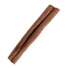 cinnamon sticks isolated on white