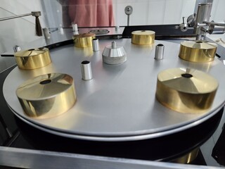 Close-up of a very special record player