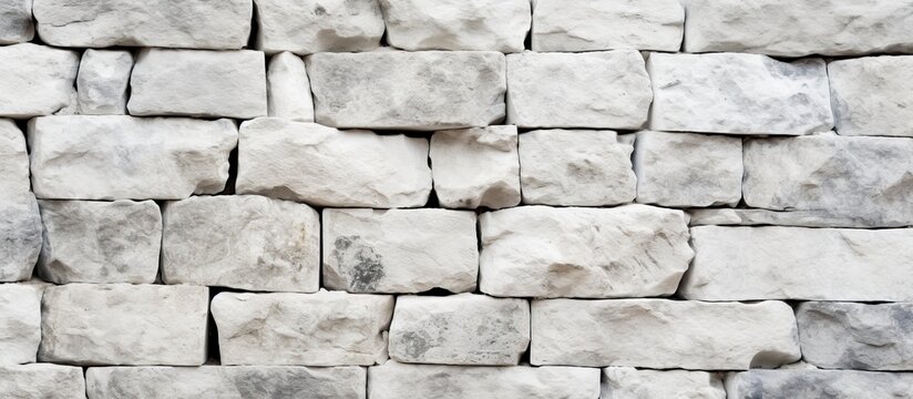 A pile of white rocks stacked on top of each other