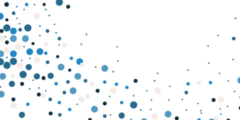 Bright blue vector layout with circle shapes. Blurred decorative design in abstract style with circle shaped bubbles. Template for your brand book. Vector illustration