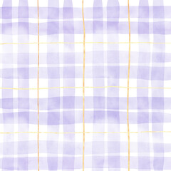 Gold Purple Plaid Hand Drawn Background Pattern Overlay