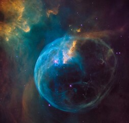 Obraz na płótnie Canvas High definition photograph of the Hubble telescope NASA image