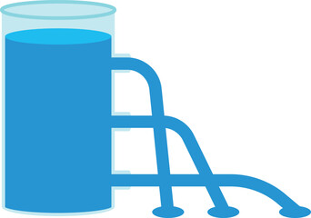 Liquid Pressure Measurement Illustration Diagram