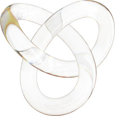 3d rendering. Abstract geometric shapes illustration. Dispersion glass objects isolated on transparent background