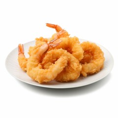a plate of fried shrimp