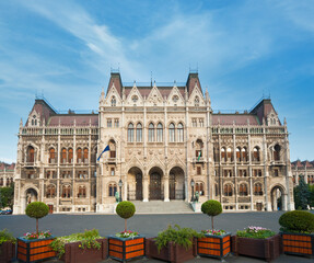 Hungarian landmark, Budapest Parliament view.