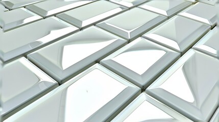  a close up of a white wall with a pattern of squares and rectangles in the middle of it.