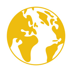 Gold Earth Icon