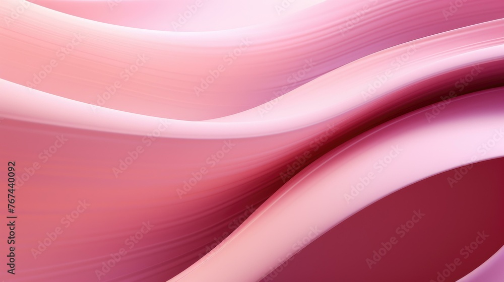 Poster a close up of a pink wavy background with some waves. generative ai.