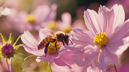 Bees on duty, bee background, bee wallpaper