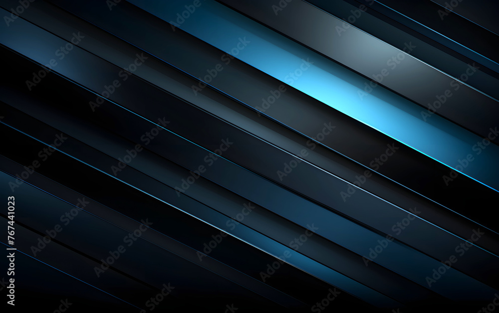 Fototapete abstract rendering of brushed color metal surface. reflective surface. background geometric texture.