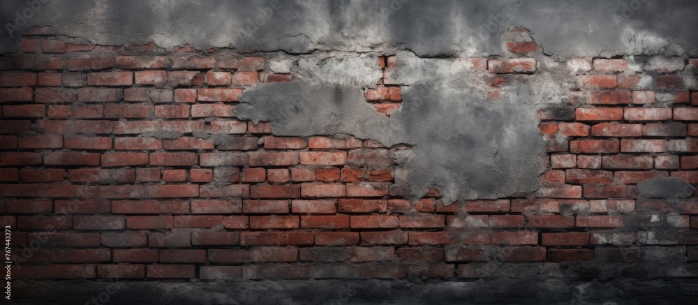 Poster capture of a brick wall showing a noticeable gap or opening within the structure