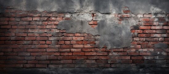 Capture of a brick wall showing a noticeable gap or opening within the structure
