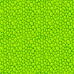 Green cells seamless pattern. Leaf structure vector illustration. Fresh greenery template background. Plant repeated texture for organic, eco, agro and scientific design. seeds endless backdrop.