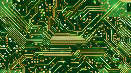 Electronic circuit board technology background showcasing computer hardware components