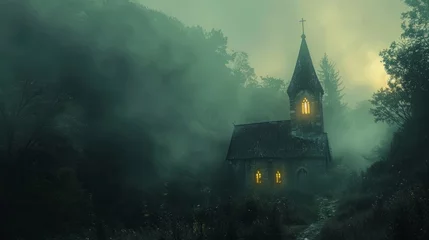 Gordijnen church in the mountains © SHI