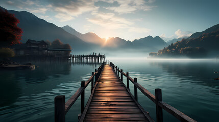 Obraz premium Tranquil Marina on Tranquil Waters