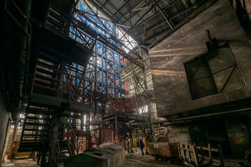 Old, Historic, Abandoned Coal Mines of Silesia, Poland; Europe's Industrial Heritage and Cultural Landmarks