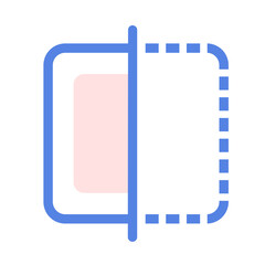 Daily basic blue line icon pack