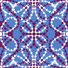 Summer floral print seamless mandala flower pattern for fabrics and wrapping paper and kids clothes textiles