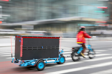delivery by alternative environmentally friendly transport - 767455275