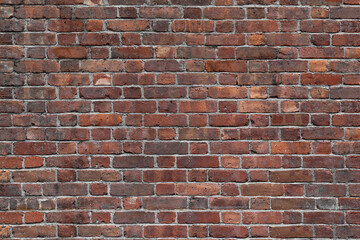 the old red brick wall - 767455480