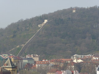 Vue panoramique depuis les hauteurs de Prague