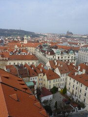 Vue panoramique depuis les hauteurs de Prague